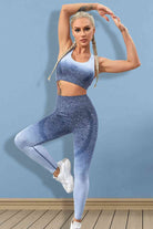 YogaFlex Gradient Sports Tank and Leggings Set - FleekGoddess