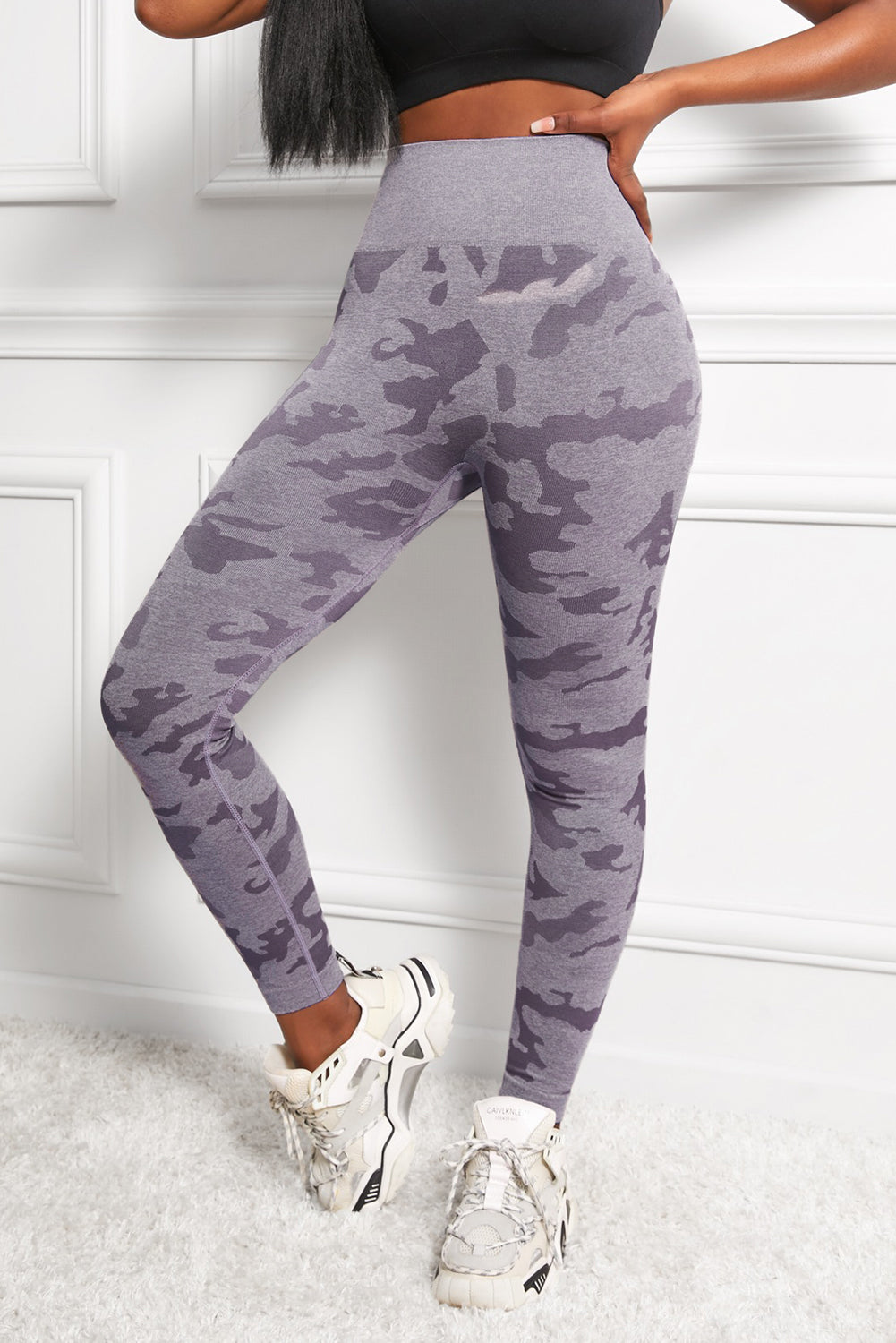 YogaFlex Camo Print Seamless High Waist Yoga Leggings - FleekGoddess