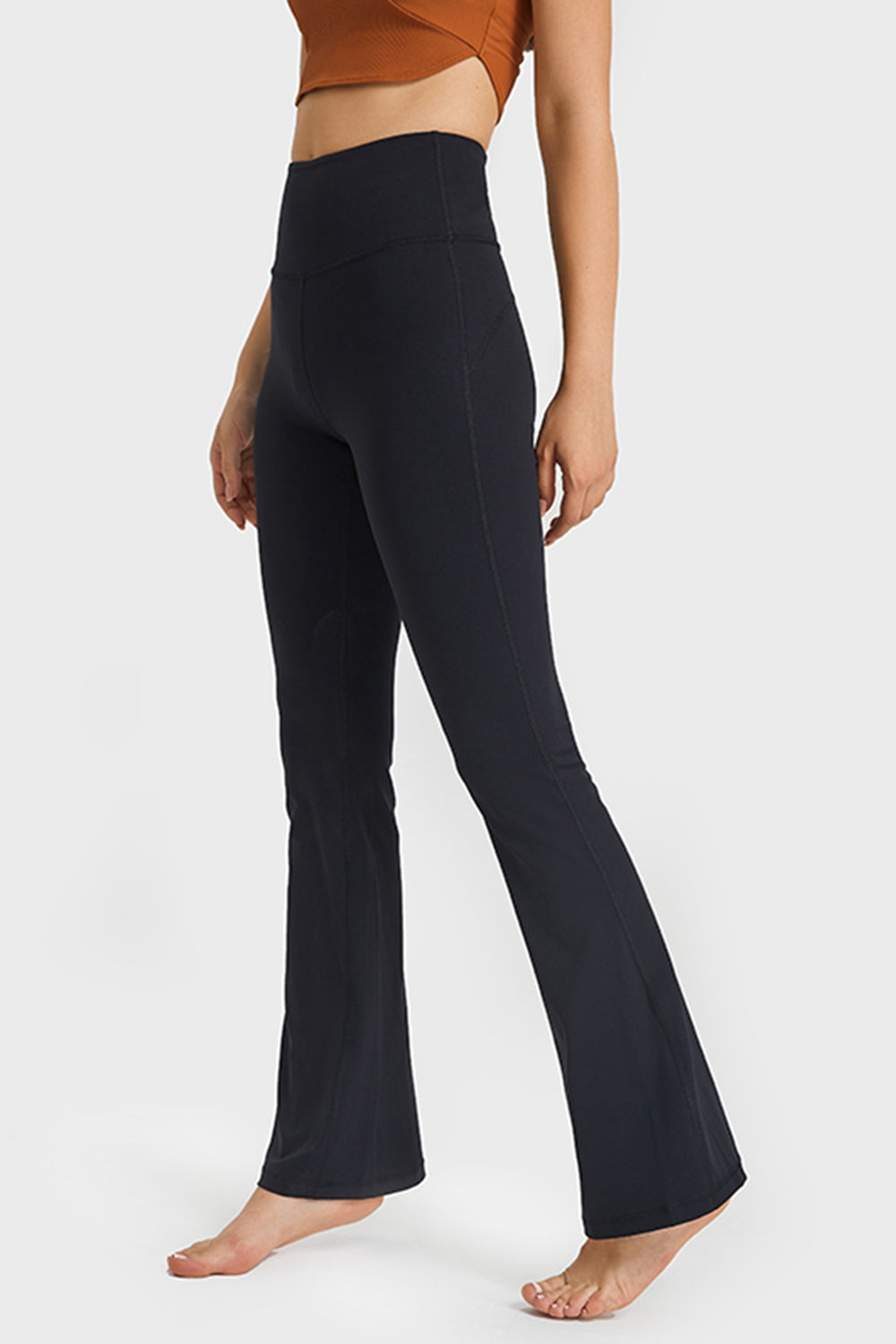 YogaFlex Elastic Waist Flare Yoga Pants - FleekGoddess