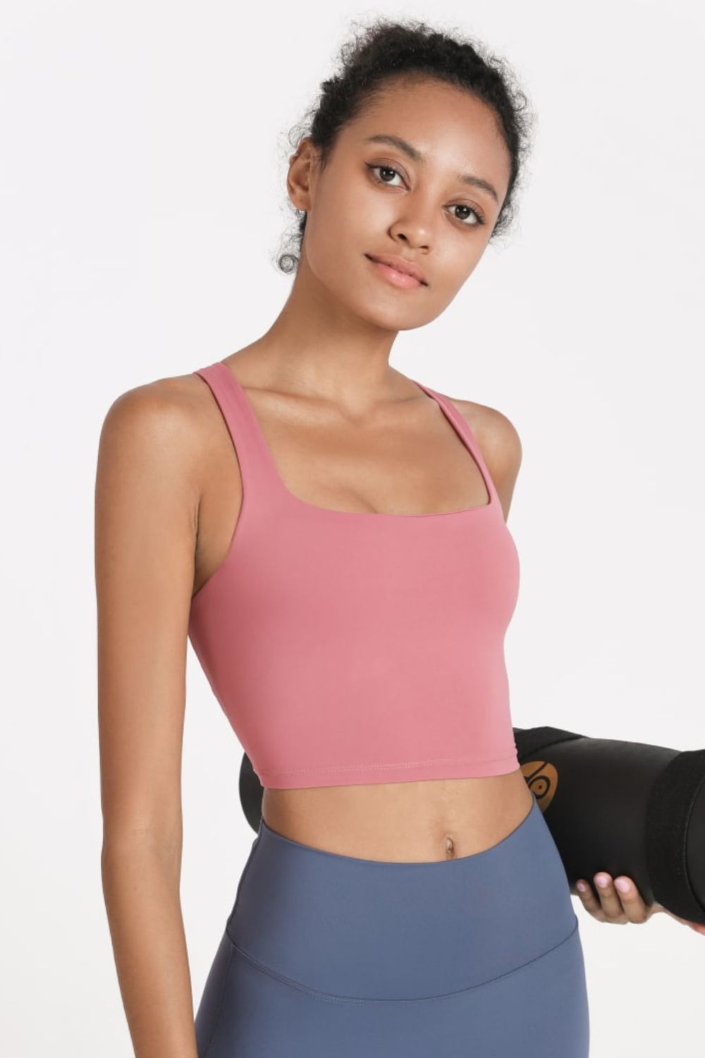 TrainTech Crisscross Open Back Cropped Sports Cami - FleekGoddess