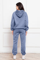 FleeceFlex Drop Shoulder Long Sleeve Hoodie and Pants Set - FleekGoddess