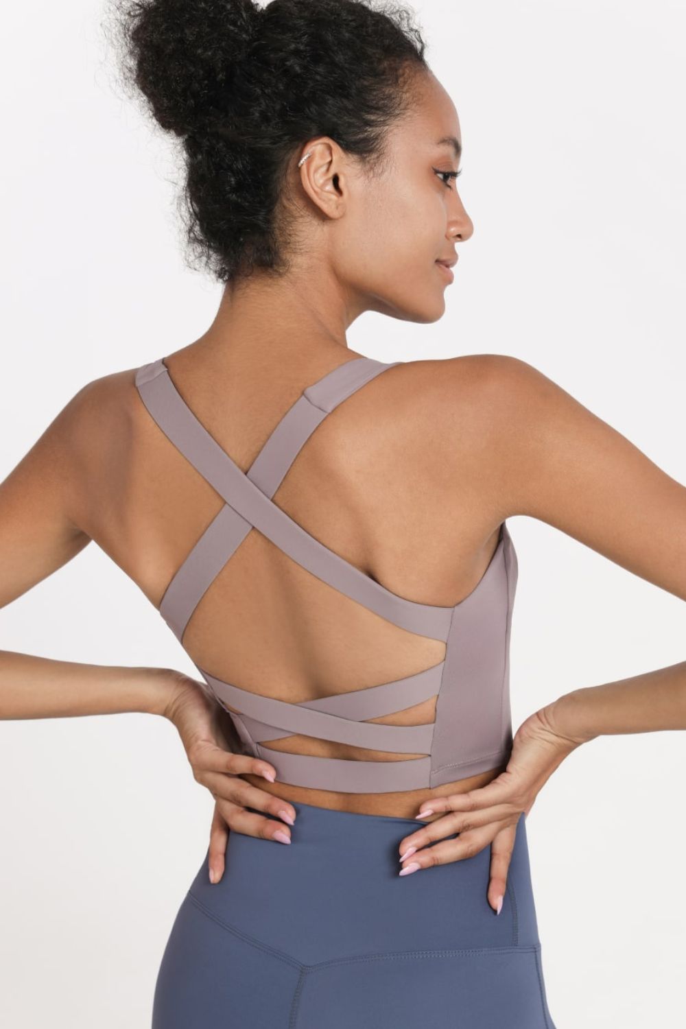 TrainTech Crisscross Open Back Cropped Sports Cami - FleekGoddess