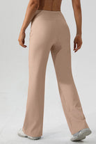 High Waist Straight Active Pants - FleekGoddess