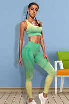 YogaFlex Gradient Sports Tank and Leggings Set - FleekGoddess