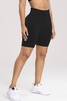 Wide Waistband High Waist Active Shorts - FleekGoddess