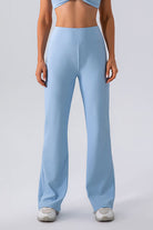 High Waist Straight Active Pants - FleekGoddess