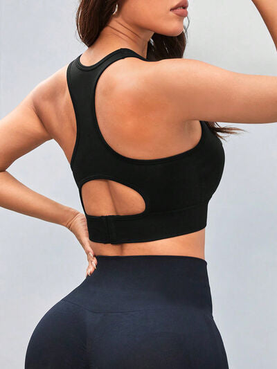 YogaFlex Cutout Racerback Scoop Neck Active Tank - FleekGoddess