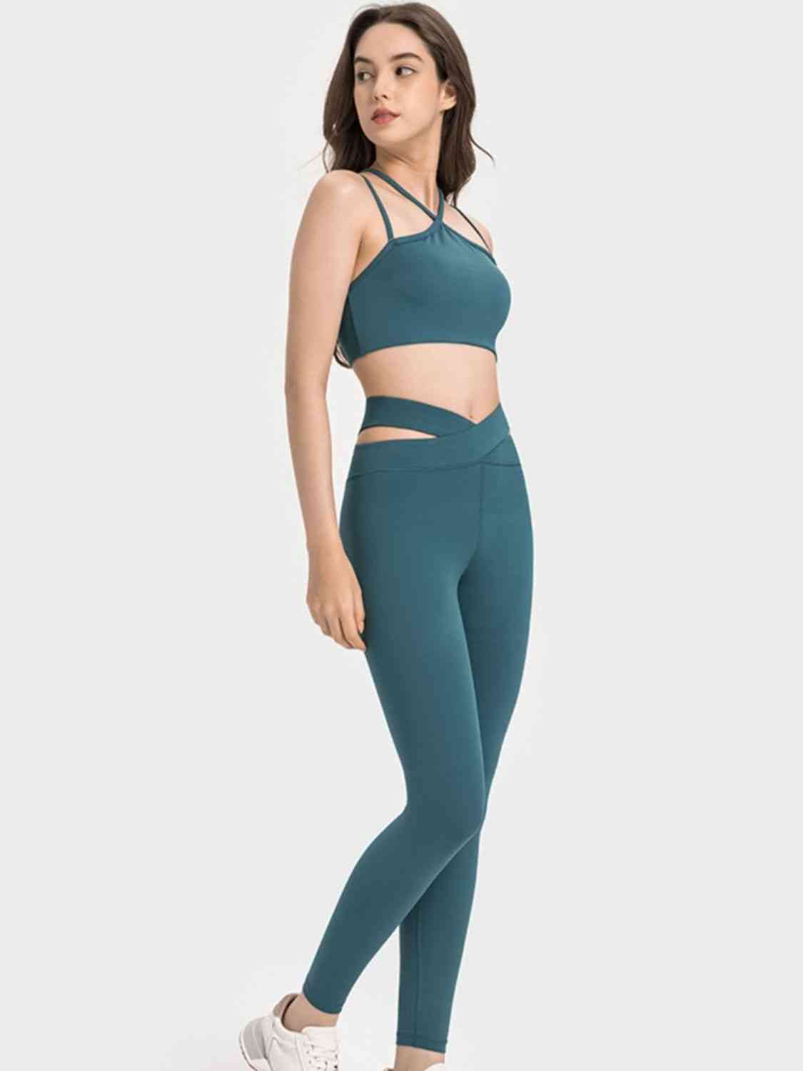 YogaFlex Double-Strap Cropped Sports Cami - FleekGoddess