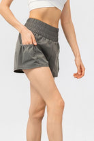 TrainTech Elastic Waist Pocketed Active Shorts - FleekGoddess