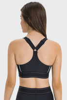 TrainTech Contrast Sports Bra - FleekGoddess