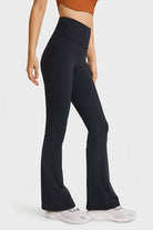 YogaFlex Elastic Waist Flare Yoga Pants - FleekGoddess