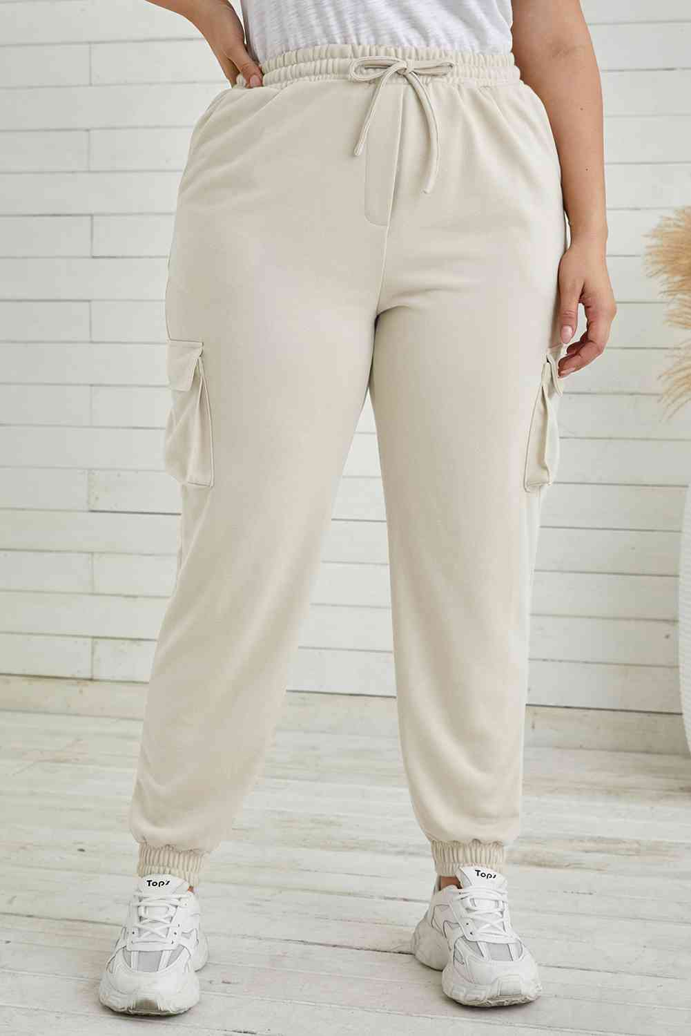 FleeceFlex Elastic Waist Joggers with Pockets - FleekGoddess