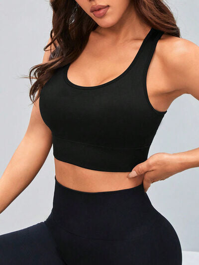 YogaFlex Cutout Racerback Scoop Neck Active Tank - FleekGoddess