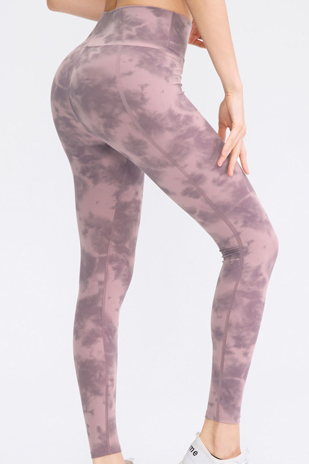 TrainTech Tie-Dye Wide Waistband Leggings - FleekGoddess