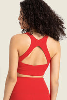 YogaFlex Highly Stretchy Cutout Back Sports Bra - FleekGoddess