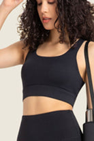 YogaFlex Highly Stretchy Cutout Back Sports Bra - FleekGoddess