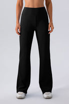 High Waist Straight Active Pants - FleekGoddess