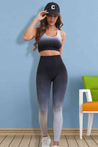 YogaFlex Gradient Sports Tank and Leggings Set - FleekGoddess