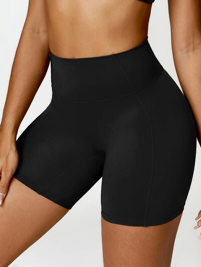 TrainTech High Waist Active Shorts - FleekGoddess