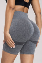 Wide Waistband High Waist Active Shorts - FleekGoddess