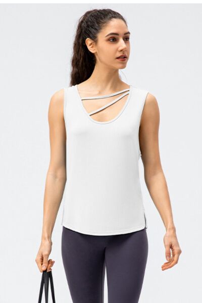 YogaFlex Cutout Reversible Active Tank - FleekGoddess