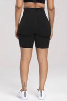 Wide Waistband High Waist Active Shorts - FleekGoddess