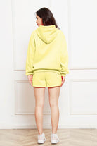 FleeceFlex Drop Shoulder Long Sleeve Hoodie and Shorts Set - FleekGoddess