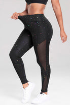 TrainTech Printed High Waist Active Pants - FleekGoddess