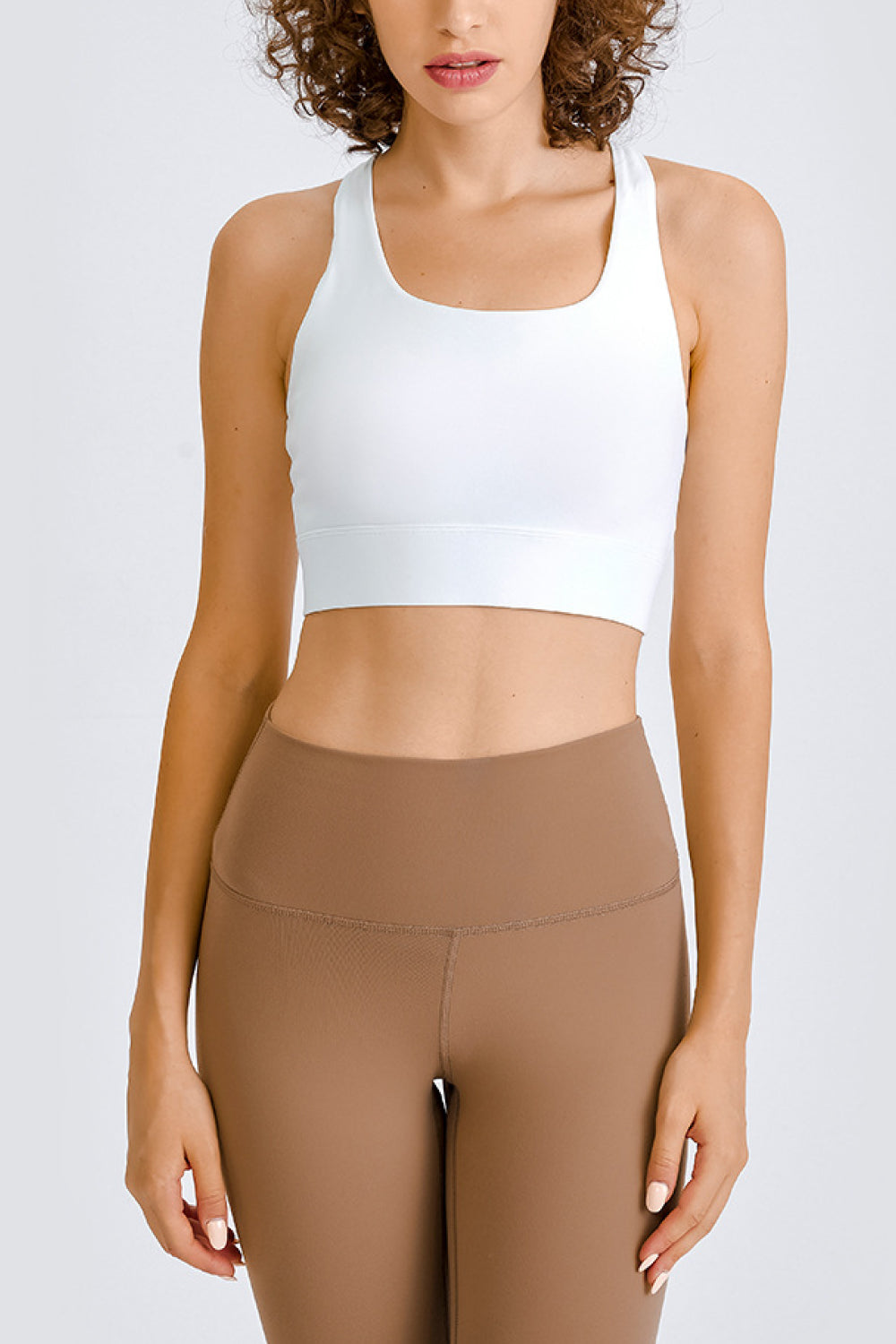 YogaFlex Cross Back Yoga Crop Top - FleekGoddess