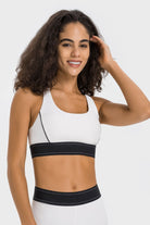 TrainTech Contrast Sports Bra - FleekGoddess