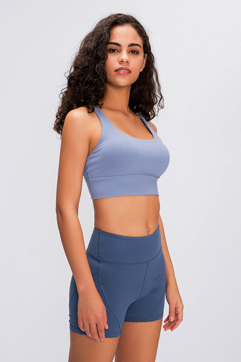 TrainTech Double X Sports Bra - Basic Colors - FleekGoddess