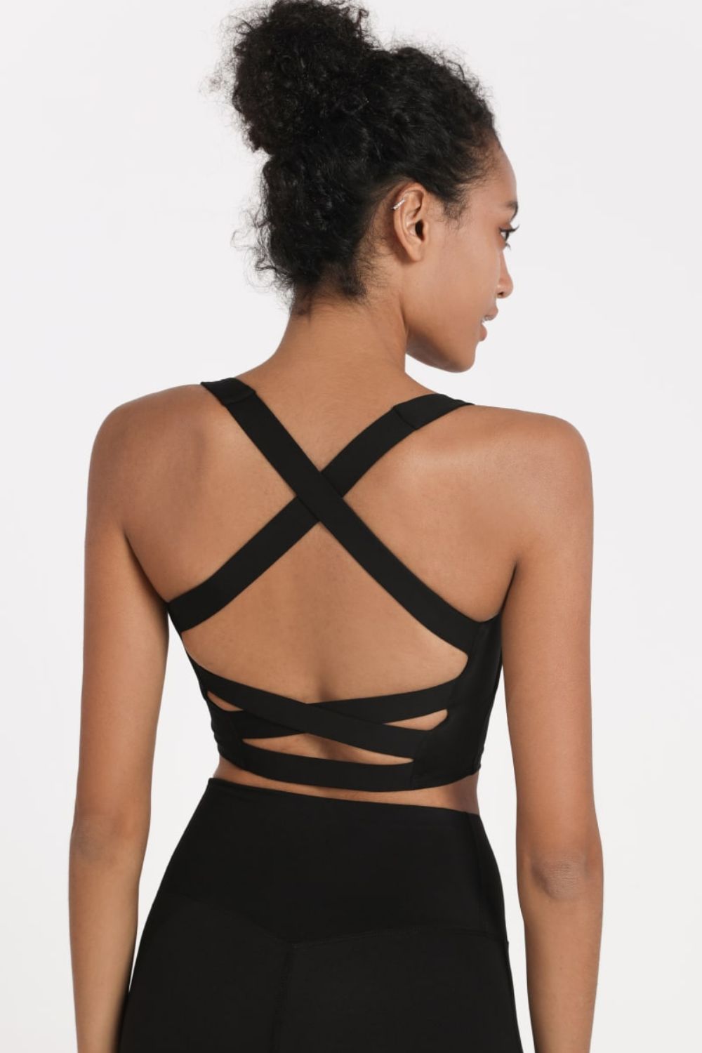 TrainTech Crisscross Open Back Cropped Sports Cami - FleekGoddess