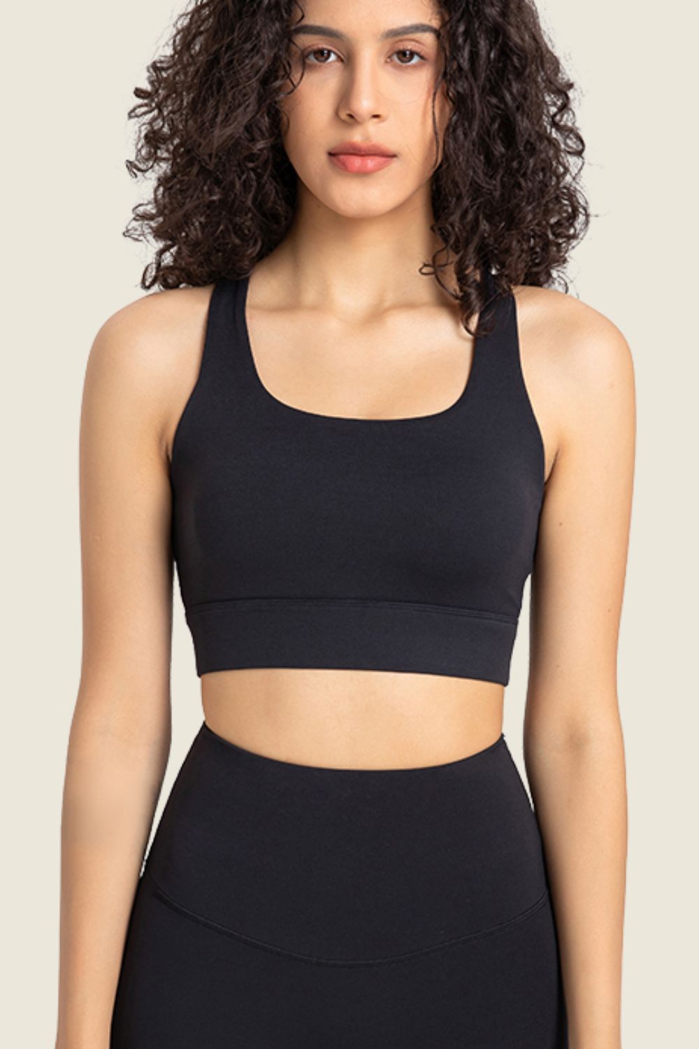 YogaFlex Highly Stretchy Cutout Back Sports Bra - FleekGoddess