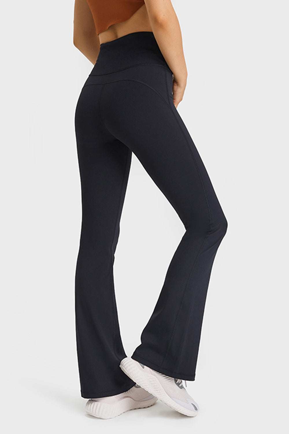 YogaFlex Elastic Waist Flare Yoga Pants - FleekGoddess