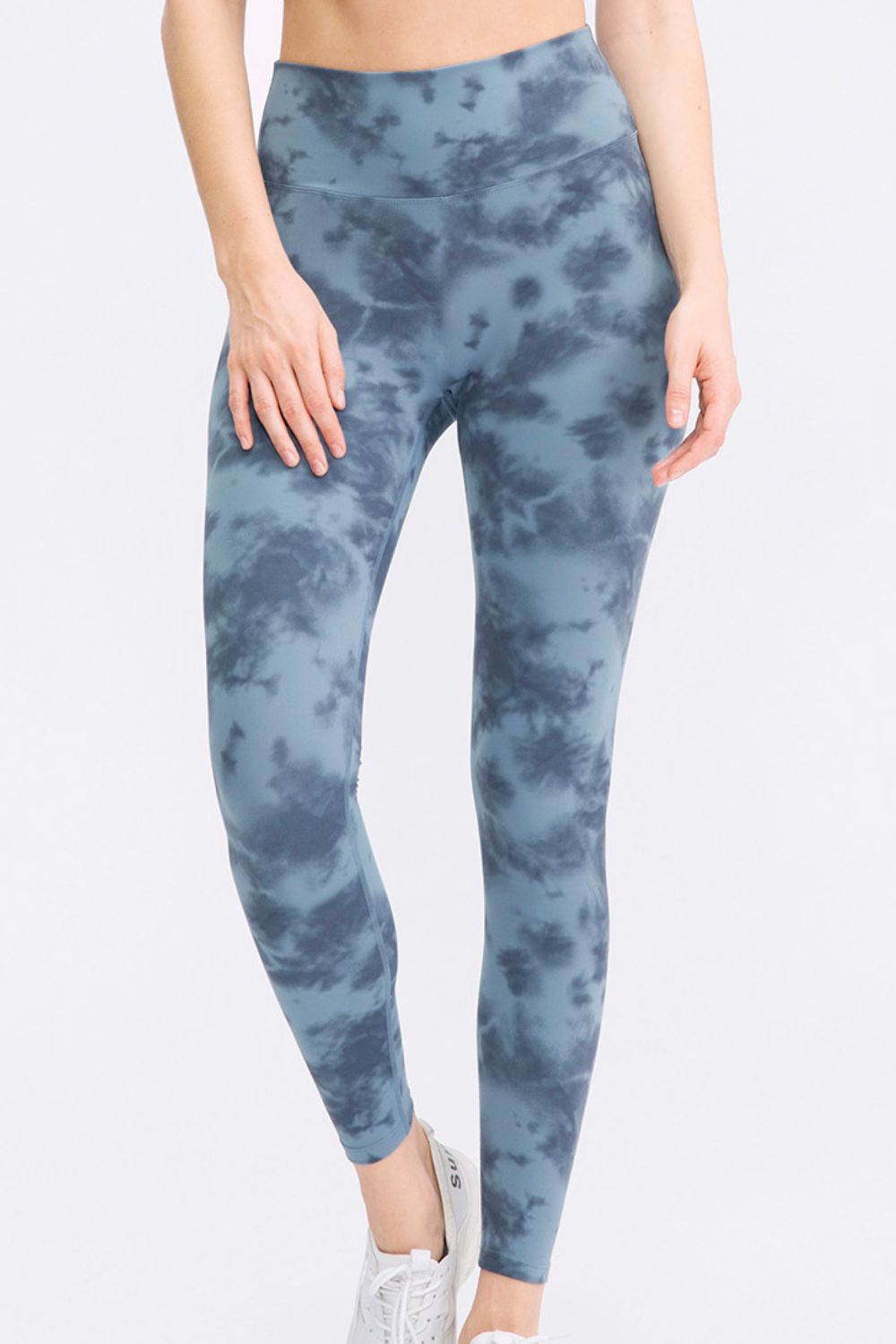 TrainTech Tie-Dye Wide Waistband Leggings - FleekGoddess