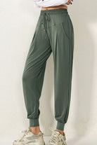 FleeceFlex Drawstring High Waist Active Pants - FleekGoddess