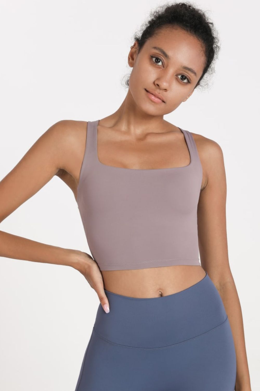 TrainTech Crisscross Open Back Cropped Sports Cami - FleekGoddess