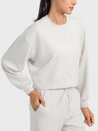 FleeceFlex Drop Shoulder Crewneck Shirt - FleekGoddess