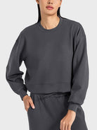 FleeceFlex Drop Shoulder Crewneck Shirt - FleekGoddess