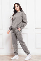 FleeceFlex Drop Shoulder Long Sleeve Hoodie and Pants Set - FleekGoddess