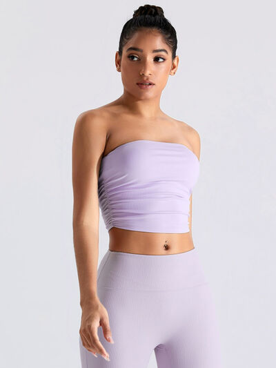 YogaFlex Ribbed Active Bandeau Top - FleekGoddess