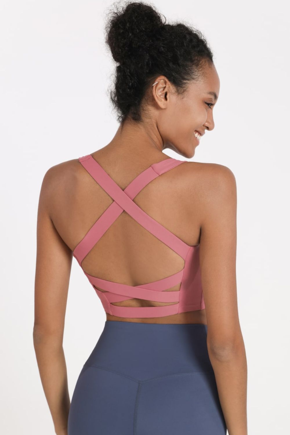 TrainTech Crisscross Open Back Cropped Sports Cami - FleekGoddess