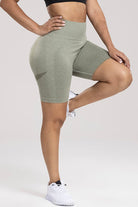 Wide Waistband High Waist Active Shorts - FleekGoddess