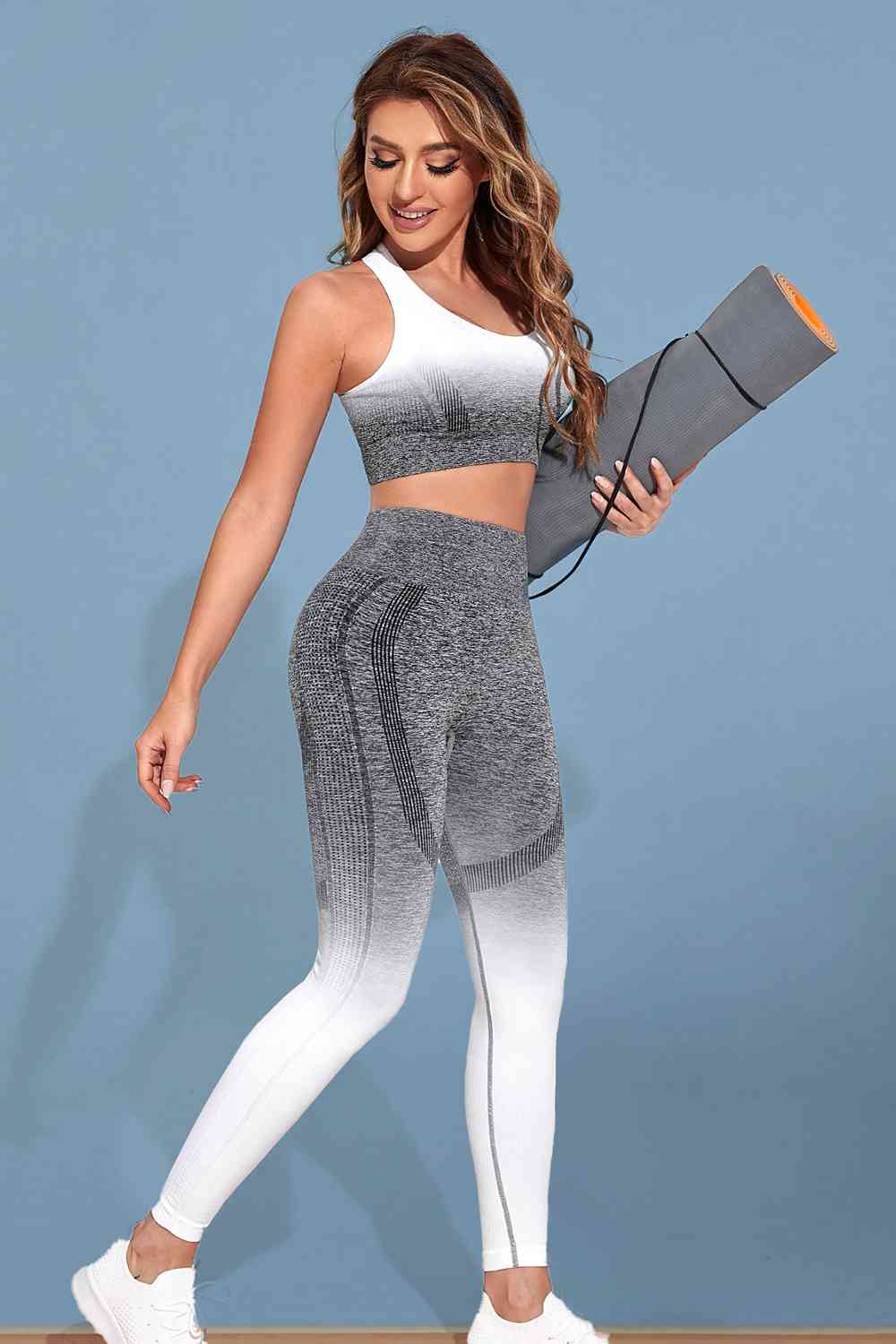 YogaFlex Gradient Sports Tank and Leggings Set - FleekGoddess