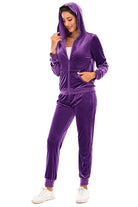 FleeceFlex Zip-Up Hooded Jacket and Pants Set - FleekGoddess