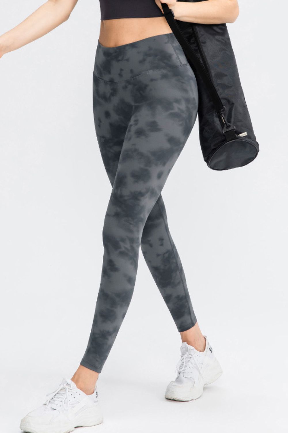 TrainTech Tie-Dye Wide Waistband Leggings - FleekGoddess