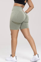 Wide Waistband High Waist Active Shorts - FleekGoddess