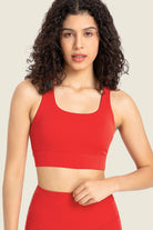 YogaFlex Highly Stretchy Cutout Back Sports Bra - FleekGoddess