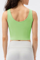 TrainTech Round Neck Wide Strap Active Tank - FleekGoddess