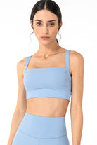 TrainTech Pleated Open Back Sports Bra - FleekGoddess